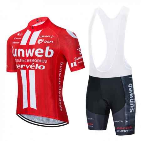 Tenue Maillot + Cuissard à Bretelles 2020 Team Sunweb N001